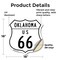 Signmission Oklahoma Route Marker Shield Sign Us 66, 18 Inch X 18 Inch, Vinyl Decal SHI-D-18-426 - alternate 2