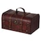 Vintiquewise Decorative Vintage Wood Treasure box - Wooden Trunk Chest with Handle QI003004.SO - alternate 1