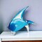 Homeroots 16" Blue Murano Glass Fish Figurine Tabletop Sculpture 376122 - alternate 2