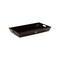 Homeroots 26in Black Solid Wood Handmade Serving Tray With Handles 724370 - alternate 1