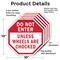 Signmission Do Not Enter Unless Wheels Are Choc, 10 inch X 10 inch, Aluminum Metal Signs, 5PK OC-A-5Pack-10-39 - alternate 2