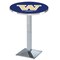 Holland Bar Stool Co 42" Chrome Washington Pub Table, 36" dia. Top L217C4236WashUn - alternate 1