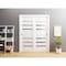 Sartodoors Sliding Closet Bypass Doors with Frosted Glass White 56x96 (2* 28x96) Solid Core Modern Interior QUADRO4266DBD-WS-5696 - alternate 4