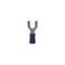 Gb Spade Terminal, 600 V, 16 to 14 AWG Wire, #8 to 10 Stud, Vinyl Insulation, Blue, 20PK 20-114 - alternate 1