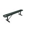 Mytcoat 6ft Outdoor Bench without Back, Portable, Green, Expanded Metal, Textured Coating 804297 - alternate 1