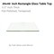 Fab Glass And Mirror 20in X 40in Rectangle 1/2in in Thick Tempered Flat Edge Polished Radius Corner Glass Table Top T-20x40REC12THFLTE - alternate 1