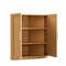 Homeroots Set Of Two Brown Wood Corner Accent Cabinet With Two Doors 712117 - alternate 2