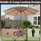 Villacera 9-Foot Outdoor Patio Umbrella, Beige 83-OUT5442 - alternate 3