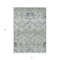 Homeroots 5' X 8' Artichoke Green Denim Blue And Silver Floral Washable Indoor Outdoor Area Rug 588853 - alternate 2