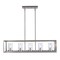 Jonathan Y Anna 38.5" Linear 5-light Metal/Glass LED Pendant, Nickel JYL7414B - alternate 3