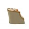 Homeroots 70in Tan And Gold Curved Loveseat and Toss Pillows 348221 - alternate 2