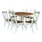 Whitewood Industries Rectangular Extension Dining Table W/ 6 Chairs, 36 in W, 29.3 in L, 48 in H, Parawood, 7 K79-36RXT-C613-6 - alternate 1