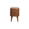 Homeroots 35in Brown Solid Wood Enclosed Storage Entertainment Center 720011 - alternate 3