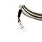 Compucableplususa 5FT DB9 Female to Bare Wire RS232 Pigtail - 28AWG Shielded Metal Armored Open End Cable DBC-9FWA-05 - alternate 2