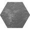Apollo Tile 9x11 in. Textured Graphite Gray Porcelain Hexagon Wall and Floor Tile 8.07 sq ft/case, 16PK HEX88BORLAVA - alternate 3