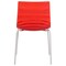 Leisuremod Astor Plastic Dining Chair with White Steel Base in Transparent Red, 4PK ACW-20TR4 - alternate 5