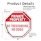 Signmission Private Property No Trespassing No, 4 inch X 4 inch, Vinyl Decal, 2PK OC-D-2PACK-4-158 - alternate 2