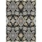 Homeroots 10' X 14' Black Gray And Brown Oriental Washable Indoor Outdoor Area Rug 597667 - alternate 3