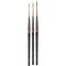 Da Vinci MINIATURE MAESTRO Natural Kolinsky Red Sable, Series 70, Assorted, 3 Brush Set in Wooden Stand VA-4066-70_0 - alternate 2