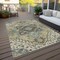 Homeroots 3' X 5' Beige Green And Brown Oriental Washable Indoor Outdoor Area Rug 600132 - alternate 3