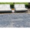 Homeroots 9' X 12' Blue Gray And Silver Abstract Washable Indoor Outdoor Area Rug 588008 - alternate 1