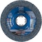 Pferd 5'' X-LOCK POLIFAN Flap Disc - Z SGP CURVE STEELOX, Zirconia, 40 Grit, Large Radius 67799 - alternate 2