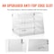 Vevor 2-Tier Acrylic Bakery Display Case Countertop Donut Pastry Case Rear Door CX-01 - alternate 3