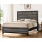 Homeroots Gray Solid Wood Bed Frame 318742 - alternate 2