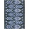 Homeroots 9' X 12' Denim Blue And Sky Blue Southwestern Washable Indoor Outdoor Area Rug 587816 - alternate 4