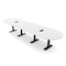 Skutchi Designs 14ft Conference Table With Power Unit | 14 Person Modular Racetrack Meeting Table | Harmony Series HAR-RAC-48X168-T.BK-W960-EBLK - alternate 1