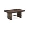 Homeroots 84" Dark Brown Wood Self-Storing Leaf Trestle Base Extension Dining Table 544748 - alternate 5