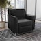 Flash Furniture HERCULES Diplomat Black LeatherSoft Chair with Clean Line-Stitched Frame and Chrome Legs BT-827-1-BK-CHR-GG - alternate 3