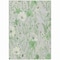 Homeroots 5' X 8' Mint Green And Ivory Floral Washable Indoor Outdoor Area Rug 611157 - alternate 1