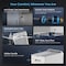 Edendirect 70 pt. 5,500 sq. ft. Energy Star Dehumidifier for Basement in White w/ Viewable Water Level Bucket ZRB0G8LD2G3K - alternate 3
