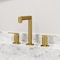 Vigo Sterling Two Handle Three-Hole Widespread Bathroom Faucet in Matte Brushed Gold VG01304MG - alternate 2