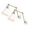 Jonathan Y Rover 7" Classic Industrial Metal Adjustable Arm LED Wall Sconce, White/Brass Gold, 2PK JYL7462B-SET2 - alternate 1