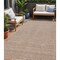 Homeroots 5' X 8' Brown And Beige Geometric Washable Indoor Outdoor Area Rug 594414 - alternate 1