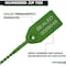 Kable Kontrol Pull Tight Cable Zip Tie Seals, Numbered Tamper Evident, 12in L, 50 Lbs Strength, Green, 50PK CTPT-12-50-GN - alternate 2