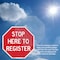 Signmission Stop Here to Register, 10 inch X 10 inch, Aluminum Metal Signs, 2PK OC-A-2PACK-10-336 - alternate 3