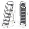 Wrightmaster 5.2 ft. Metal Lightweight Step Ladder, 10 ft. Reach, with Tool Tray 800 lb. Load Capacity ZOR-WK24-5D-DF - alternate 5