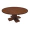 Homeroots 58" Brown Solid Wood Pedestal Base Round Top Dining Table 544742 - alternate 2