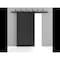 Sartodoors Sliding Closet Barn Bypass Doors 72 x 80in, Quadro 4111 Matte Black, Sturdy 6.6ft Rails QUADRO4111BBB-BLK-72 - alternate 3