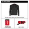Milwaukee Tool Heated Baselayer Top, Black/Gray, 3XL M500B-213X - alternate 4