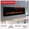 Northwest 72in Wall Mounted Electric Fireplace with Bluetooth Speakers and Remote to Adjust LED Flames 80-BEF-72B - alternate 3