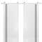 Sartodoors Sturdy Double Barn Door with Hardware, Planum 0011 White Silk and Aluminum Strips, 13FT Rail Hanger PLANUM0011DB-S-WS-84 x 96 (2* 42x96) - alternate 1