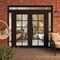 Vdomdoors Front Exterior Prehung Metal-Plastic Double Doors Clear Glass / MANUX 8100 Matte Black / Office Com MANUX8100DEXD-BLK-W14+72+14xH80+14-RH-I - alternate 2