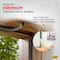 M-D Building Products 84 in. Brown Premium Rubber PLATINUM Top and Sides Door Seal for Doors with Kerf/Channel 91891 - alternate 2