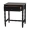 Baxton Studio Brantley Spindle Nightstand, Black 272-14805-ZORO - alternate 4