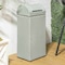 Happimess Darla 14.27-Gallon All-Weather Wicker/Metal Swing Top Hideaway Outdoor Trash Can, Mint Blue/White HPM1201C - alternate 1