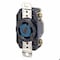 Leviton Flanged Locking Receptacle, L15-30R, 30 A, 250V AC, Three Phase, 3 Pole, Flush Mount, Black 2720 - alternate 1